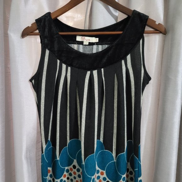 Aryeh - Anthropologie - Mod Colored Dots and Stripes Tunic/Minidress - Size S - Picture 4 of 9